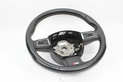 AUDI A5 S5 8T Steering Wheel Black Leather w/ Paddle Shifters 2008-2012 Foto 1 de 4