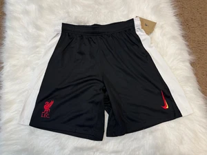 Nike Liverpool FC Dri-Fit Black Size Large Slim-Fit Soccer Shorts FQ2059-010 - Picture 1 of 5