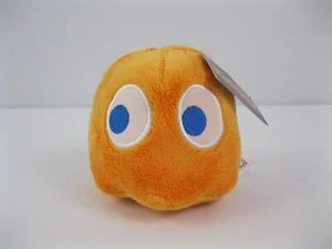 Pacman Ghost Peluche 5'' Arancione Clyde Bandai Namco Toy Factory Videogioco NUOVO NUOVO CON ETICHETTE - Foto 1 di 10