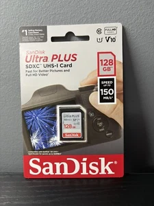 SanDisk - Ultra PLUS 128GB SDXC UHS-I Memory Card - Picture 1 of 2