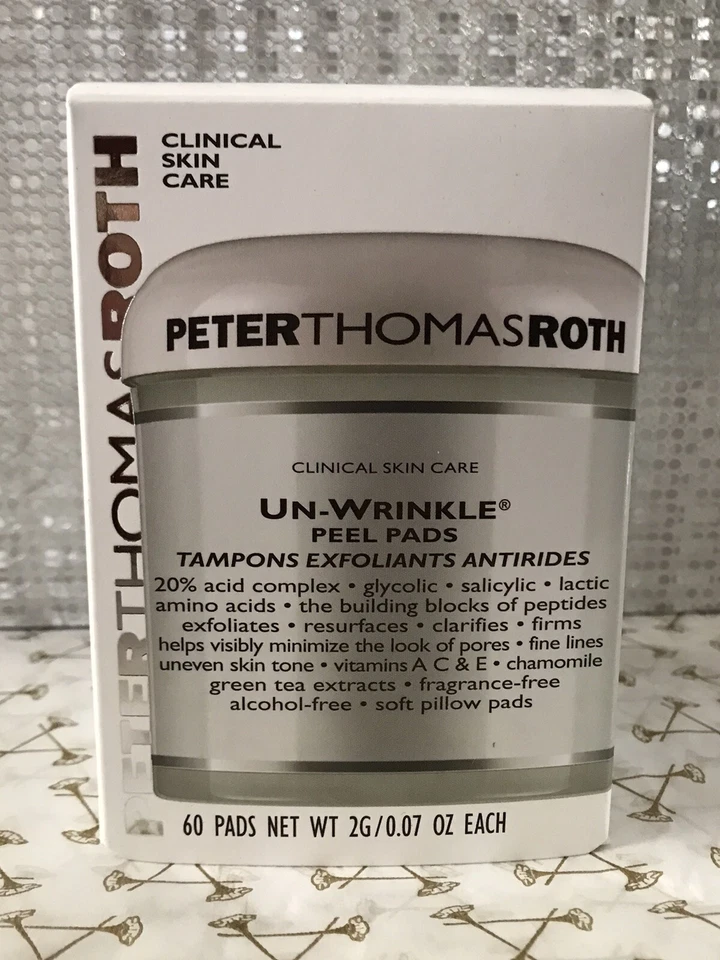 Peter Thomas Roth Un-Wrinkle Peel Pads 60 Pads New and Boxed - Image 1 of 1