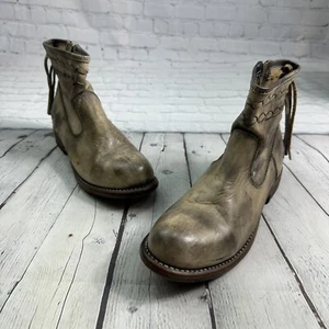Bett Stu Damen Craven Leder Western Fransen Stiefeletten Reißverschluss Slipper Größe 9,5 - Bild 1 von 12