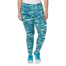 Women's Plus Capri Athletic Leggings  Size 3X Blue