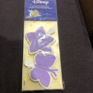 Disney Paint Stamps & Stencil Kit Flower & Butterfly Stamps Star Stencils New