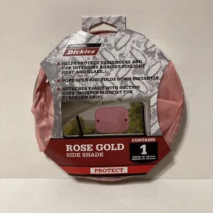 Genuine Dickies Rose Gold Side Shade, Car Side Window Sun Shade 18"x14" - Picture 1 of 5