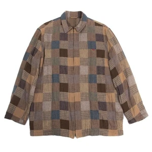 Papas Patchwork Zip Blouson Size 48M(K-161108) - Picture 1 of 12
