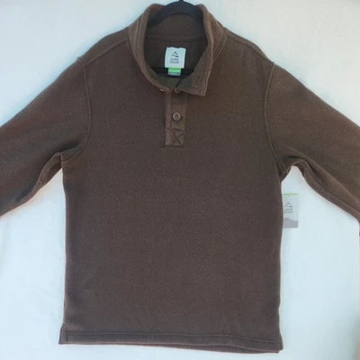 Suéter Pullover Alpine Design XXL Para Hombre Marrón, 2 Botones, Transpirable, Cuello Alto Foto 1 de 4