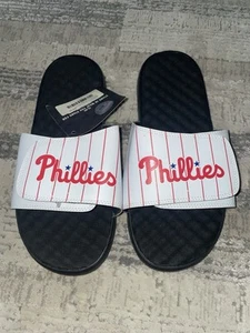 Philadelphia Phillies ISlide sandalo gessato slide uomo taglia 11 nuovo MLB - Foto 1 di 3