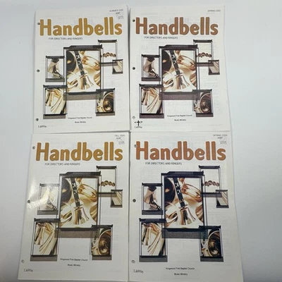 Lot 4 Handbells for Directors and Ringers Sheet Music Magazine LifeWay 2002 - Image 1 of 4