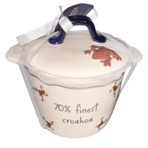 Bidone da forno nuovo 2025 RAE DUNN Harry Potter rane "70% Finest Croakoa" - Foto 1 di 3
