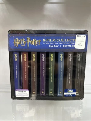Harry Potter Limited Edition 8 Film Collection Exclusive Blu-Ray SteelBook - Image 1 of 4