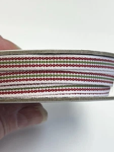7-1/2” Yards Quilted Christmas Stampin Up Ribbon 1/4” Wide #7601 - Picture 1 of 3