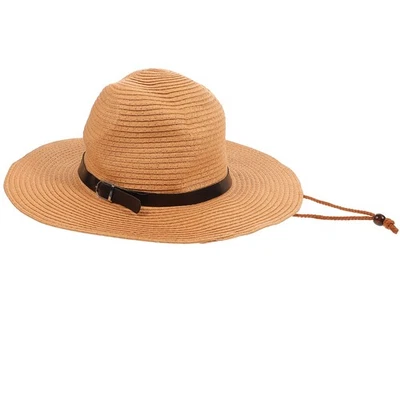  Berretto Estivo Cappellino Cappello Da Sole Paglia Per Bambina Spiaggia - Immagine 1 di 4