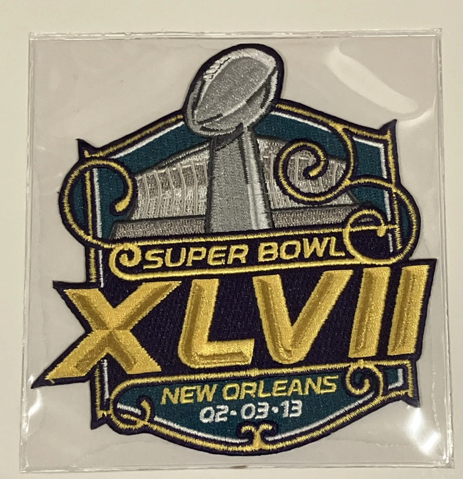 Parche oficial de la NFL Super Bowl XLVII 47 Ravens Willabee & Ward SOLAMENTE Foto 1 de 1