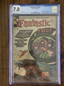 Fantastic Four #38 Marvel 1966 CGC 7,0 Lee & Kirby Frightful Four 1st Trapster - Imagen 1 de 2