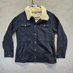 Hang Ten Utility Jacke Damen Größe Large schwarz Sherpa gefüttert Scheunenmantel - Bild 1 von 11
