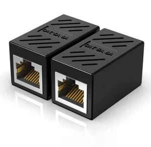 RJ45 Buchse auf Buchse CAT6 CAT5e Netzwerk LAN Ethernet Port Stecker Adapter - Bild 1 von 10