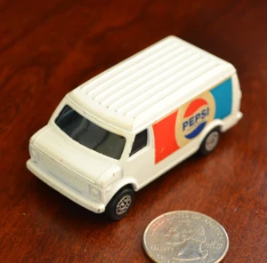 VINTAGE 1970S CORGI JUNIORS WHITE PEPSI CHEVY CHEVROLET PANEL DELIVERY VAN - Picture 1 of 5