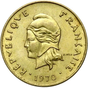 New Hebrides coin 5 francs 1970 Pessac RARE! - Picture 1 of 2