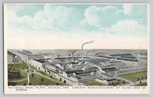 Cartolina dorso indiviso 1900 - Ball Bros Plant Muncie Indiana - Foto 1 di 2