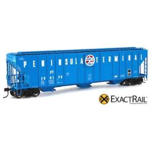 ExactRail HO Evans 4780 Covered Hopper Peninsula Terminal Car # PT 208136 New - Picture 1 of 6