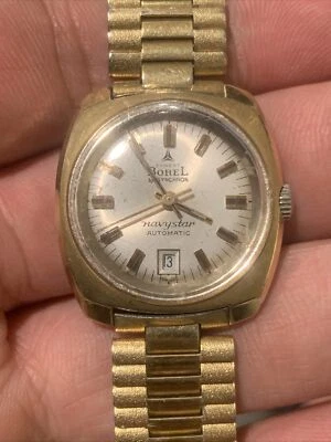 Ernest Borel By Synchron Navystar Reloj Automático Mujer Raro ¡Banda Todo Original! Foto 1 de 4