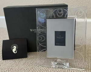 NIB Open Box Beautiful Waterford Crystal GERMANY Ballet Icing Photo Frame 4x6 - Bild 1 von 18