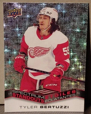 Tyler Bertuzzi 2022-23 UD Tim Hortons Hockey Spectrum Standouts C-18 Detroit - Image 1 of 2