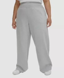 Calvin Klein Women Gray Wide-Leg High-Waist Sweatpants Pants Plus Size 3X - Picture 1 of 3