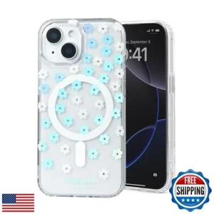 QATYYY Cute Clear Flower Floral Phone Case for Women Girls, Floral iPhone 13/ - Picture 1 of 5