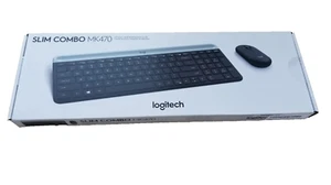 Logitech MK470 Slim Wireless Keyboard & Mouse Combo - Ultra Quiet, 2.4GHz, Gray - Picture 1 of 9