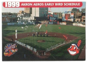 1999 Akron Aeros EARLY BIRD Minor League Baseball Schedule !!! (1) - Picture 1 of 1