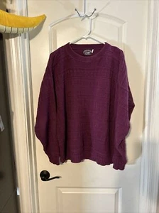 Vintage Victoria Dry Goods Knit Sweater Men L purple patterned  100% Cotton USA - Picture 1 of 8