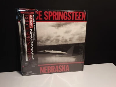 BRUCE SPRINGSTEEN "Nebraska" Lp Japan-Obi-Vinyl Japanese Run USA Edge Tunnel  - Image 1 of 4