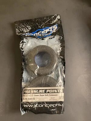 (Set Of 4 )J Concepts Pressure Points #3049-02 Green Short Course Tires - Image 1 of 4