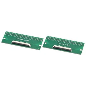 FPC FFC PCB Convertisseur Carte 50P 0.5mm 1.0mm, à DIP 2.54mm pour LCD Set 2 - Photo 1/6