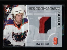 MATT BILLSON 2005/06 IN THE GAME SERIES TWO GAME USED NUMBER PATCH AY3777