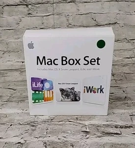 APPLE MAC BOX SET MC681Z/A Family Pack (MAC OS X SNOW LEOPARD, ILIFE, IWORK) - Picture 1 of 3
