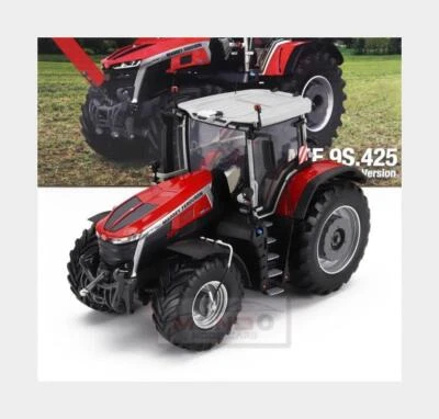 1:32 UNIVERSAL HOBBIES Massey Ferguson Mf9S.425 Tractor 2022 Red Black UH6710 Mo - Image 1 of 2