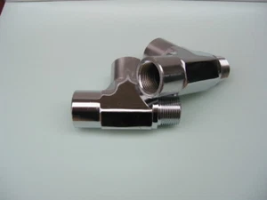 Camisetas de carrera Lowrider Hydraulics montaje 1/2" FFM cromo, paquete de 2 - Imagen 1 de 2
