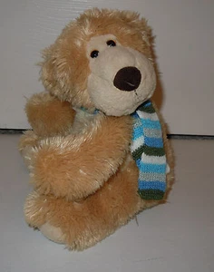 Aurora Gift of Smiles Classic Bear Vase Hugger with Striped Scarf - Picture 1 of 2