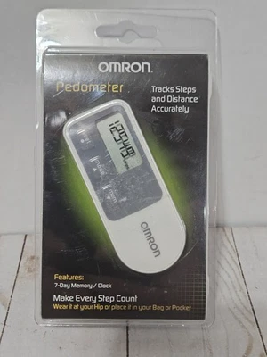 Omron Pedometer HJ-320 7-day Memory Clock Tri-Axis Technology Steps Tracking New - Image 1 of 4