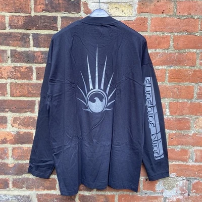 Camiseta Ciega Sol Años 90 XXL Manga Larga Banda de Rock Gótico Onda Oscura De Colección Rara Foto 1 de 4
