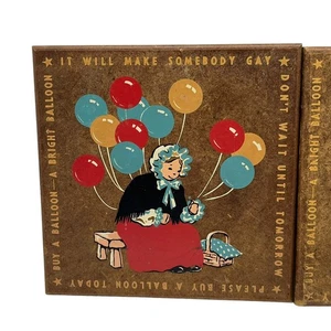 40s Americana Balloon Tiles Kitsch Wall Decor "It Will Make Somebody Gay" Retro - Picture 1 of 11