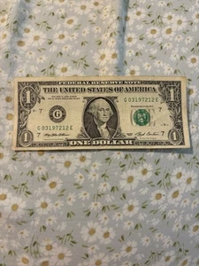 $1 Birthday Note 03/12/1972 - 12/03/1972 - Picture 1 of 1