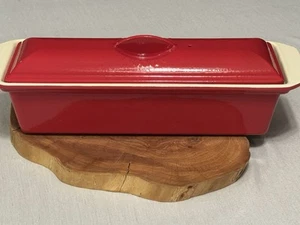 Chasseur France Cast Iron Terrine Pâté Loaf Pan Large 14” Enameled Red - Picture 1 of 23