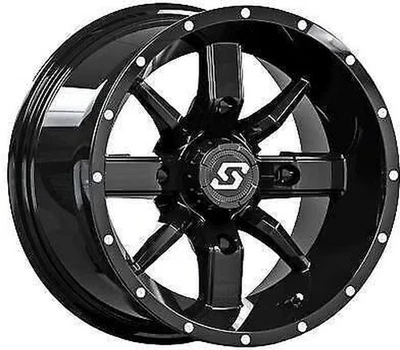 Sedona Hollow Point Wheel - 14x10 - 5+5 Offset 4/137 12mm Tapered Lug ATV/UTV - Image 1 of 3