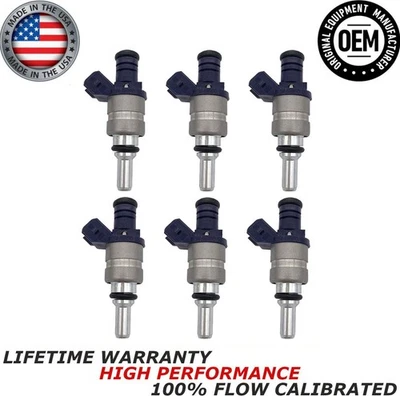 Fabricante de equipamento original 6x NOVOS injetores de combustível Siemens ajuste 01-06 BMW 330Ci X3 X5 530i Z4 330i Z3 3.0L - Imagem 1 de 4