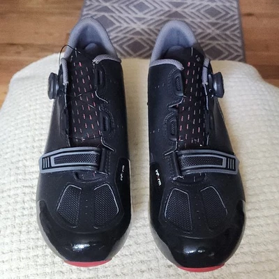 ZAPATOS DE CICLISMO DE CARRETERA BONTRAGER INFORM RACE NEGRO ESFERA BOA SISTEMA DE APRIETE US 14 Foto 1 de 4
