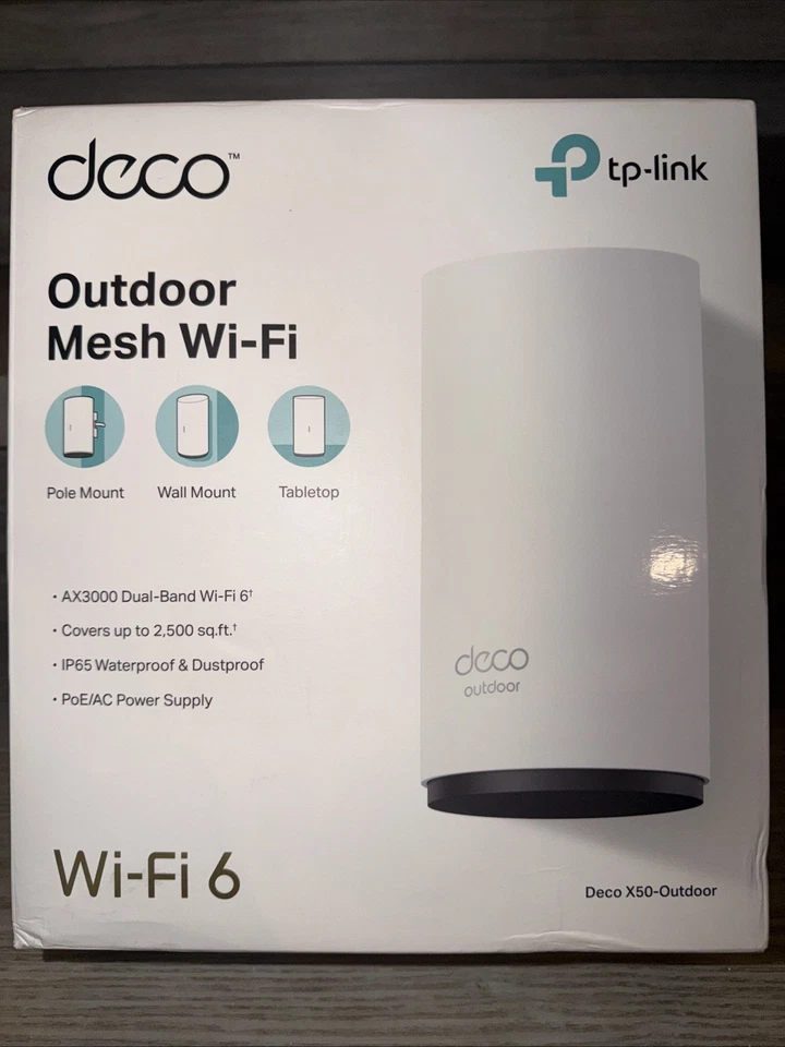TP-Link Deco X50-Outdoor Dual-Band Wi-Fi Ethernet Wireless Router - Open Box New - Image 1 of 1
